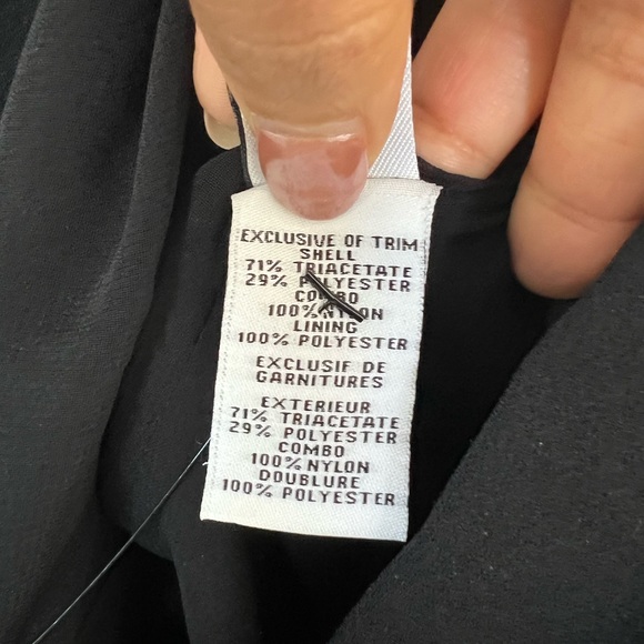 DVF Black Cocktail Dress | Embellished Neck & Back | 0 (NWT) - Picture 12 of 14